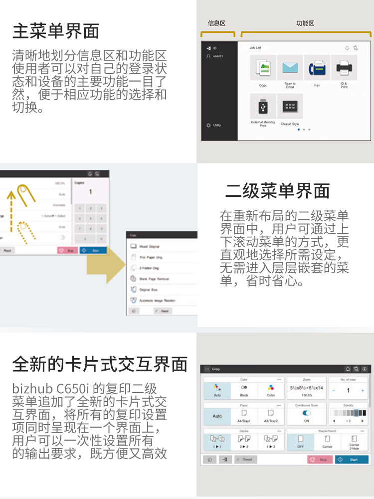 柯尼卡美能達(dá) C650i A3 彩色復(fù)合機 全新機